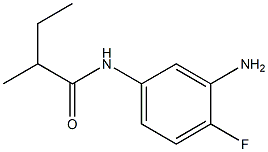 N-(3-amino-4-fluorophenyl)-2-methylbutanamide Struktur