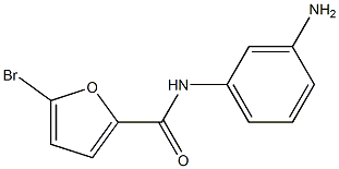 N-(3-aminophenyl)-5-bromo-2-furamide Struktur