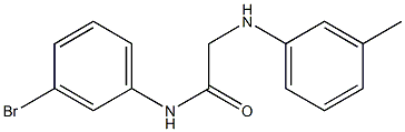 N-(3-bromophenyl)-2-[(3-methylphenyl)amino]acetamide Struktur