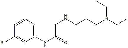 N-(3-bromophenyl)-2-{[3-(diethylamino)propyl]amino}acetamide Struktur