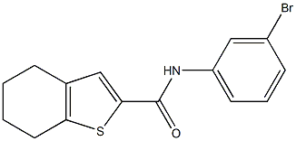 N-(3-bromophenyl)-4,5,6,7-tetrahydro-1-benzothiophene-2-carboxamide Struktur