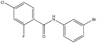 N-(3-bromophenyl)-4-chloro-2-fluorobenzamide Struktur