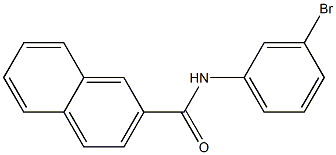 N-(3-bromophenyl)naphthalene-2-carboxamide Struktur