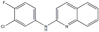 N-(3-chloro-4-fluorophenyl)quinolin-2-amine Struktur