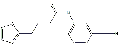 N-(3-cyanophenyl)-4-thien-2-ylbutanamide Struktur