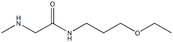 N-(3-ethoxypropyl)-2-(methylamino)acetamide Struktur