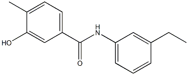 N-(3-ethylphenyl)-3-hydroxy-4-methylbenzamide Struktur