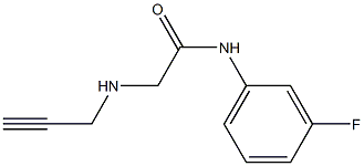 N-(3-fluorophenyl)-2-(prop-2-yn-1-ylamino)acetamide Struktur