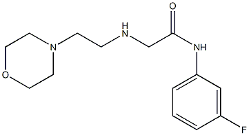 N-(3-fluorophenyl)-2-{[2-(morpholin-4-yl)ethyl]amino}acetamide Struktur