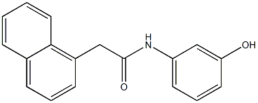 N-(3-hydroxyphenyl)-2-(naphthalen-1-yl)acetamide Struktur