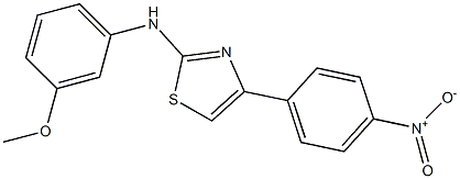 N-(3-methoxyphenyl)-4-(4-nitrophenyl)-1,3-thiazol-2-amine Struktur