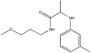 N-(3-methoxypropyl)-2-[(3-methylphenyl)amino]propanamide Struktur