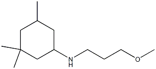 N-(3-methoxypropyl)-3,3,5-trimethylcyclohexan-1-amine Struktur