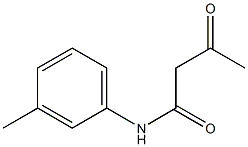 N-(3-methylphenyl)-3-oxobutanamide Struktur