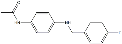 N-(4-{[(4-fluorophenyl)methyl]amino}phenyl)acetamide Struktur