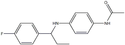 N-(4-{[1-(4-fluorophenyl)propyl]amino}phenyl)acetamide Struktur