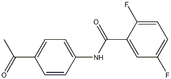 N-(4-acetylphenyl)-2,5-difluorobenzamide Struktur