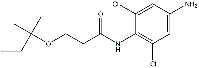 N-(4-amino-2,6-dichlorophenyl)-3-[(2-methylbutan-2-yl)oxy]propanamide Struktur