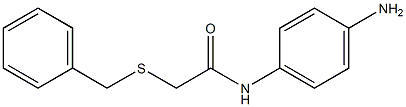 N-(4-aminophenyl)-2-(benzylsulfanyl)acetamide Struktur