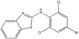 N-(4-bromo-2,6-dichlorophenyl)-1,3-benzothiazol-2-amine Struktur