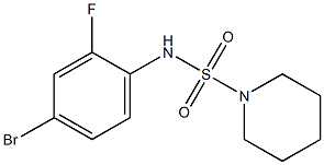 N-(4-bromo-2-fluorophenyl)piperidine-1-sulfonamide Struktur