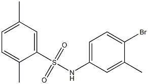 N-(4-bromo-3-methylphenyl)-2,5-dimethylbenzene-1-sulfonamide Struktur