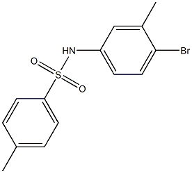 N-(4-bromo-3-methylphenyl)-4-methylbenzene-1-sulfonamide Struktur