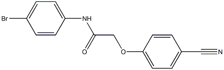 N-(4-bromophenyl)-2-(4-cyanophenoxy)acetamide Struktur