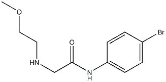 N-(4-bromophenyl)-2-[(2-methoxyethyl)amino]acetamide Struktur