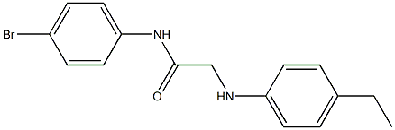 N-(4-bromophenyl)-2-[(4-ethylphenyl)amino]acetamide Struktur