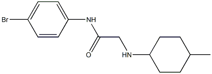 N-(4-bromophenyl)-2-[(4-methylcyclohexyl)amino]acetamide Struktur