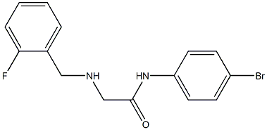 N-(4-bromophenyl)-2-{[(2-fluorophenyl)methyl]amino}acetamide Struktur