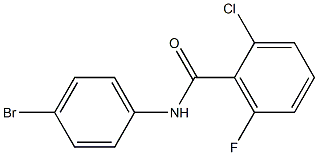 N-(4-bromophenyl)-2-chloro-6-fluorobenzamide Struktur