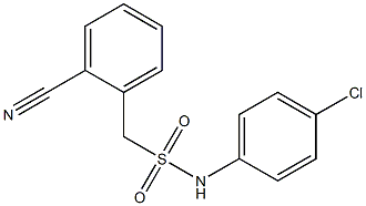 N-(4-chlorophenyl)-1-(2-cyanophenyl)methanesulfonamide Struktur