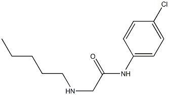 N-(4-chlorophenyl)-2-(pentylamino)acetamide Struktur