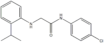 N-(4-chlorophenyl)-2-{[2-(propan-2-yl)phenyl]amino}acetamide Struktur