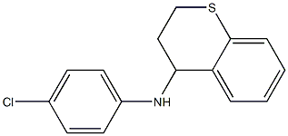 N-(4-chlorophenyl)-3,4-dihydro-2H-1-benzothiopyran-4-amine Struktur