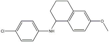 N-(4-chlorophenyl)-6-methoxy-1,2,3,4-tetrahydronaphthalen-1-amine Struktur