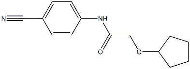 N-(4-cyanophenyl)-2-(cyclopentyloxy)acetamide Struktur