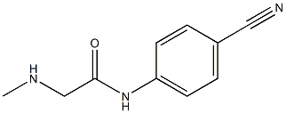 N-(4-cyanophenyl)-2-(methylamino)acetamide Struktur