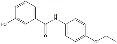 N-(4-ethoxyphenyl)-3-hydroxybenzamide Struktur