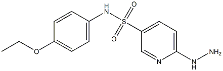 N-(4-ethoxyphenyl)-6-hydrazinylpyridine-3-sulfonamide Struktur