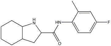 N-(4-fluoro-2-methylphenyl)octahydro-1H-indole-2-carboxamide Struktur