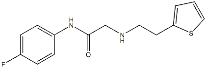 N-(4-fluorophenyl)-2-{[2-(thiophen-2-yl)ethyl]amino}acetamide Struktur