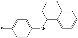 N-(4-fluorophenyl)-3,4-dihydro-2H-1-benzothiopyran-4-amine Struktur