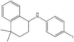 N-(4-iodophenyl)-4,4-dimethyl-1,2,3,4-tetrahydronaphthalen-1-amine Struktur