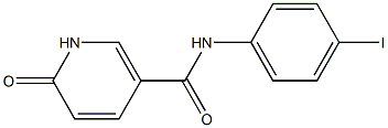 N-(4-iodophenyl)-6-oxo-1,6-dihydropyridine-3-carboxamide Struktur