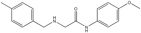 N-(4-methoxyphenyl)-2-{[(4-methylphenyl)methyl]amino}acetamide Struktur