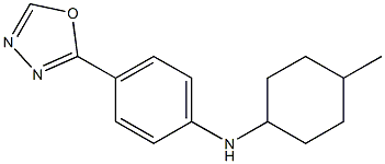 N-(4-methylcyclohexyl)-4-(1,3,4-oxadiazol-2-yl)aniline Struktur