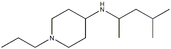 N-(4-methylpentan-2-yl)-1-propylpiperidin-4-amine Struktur